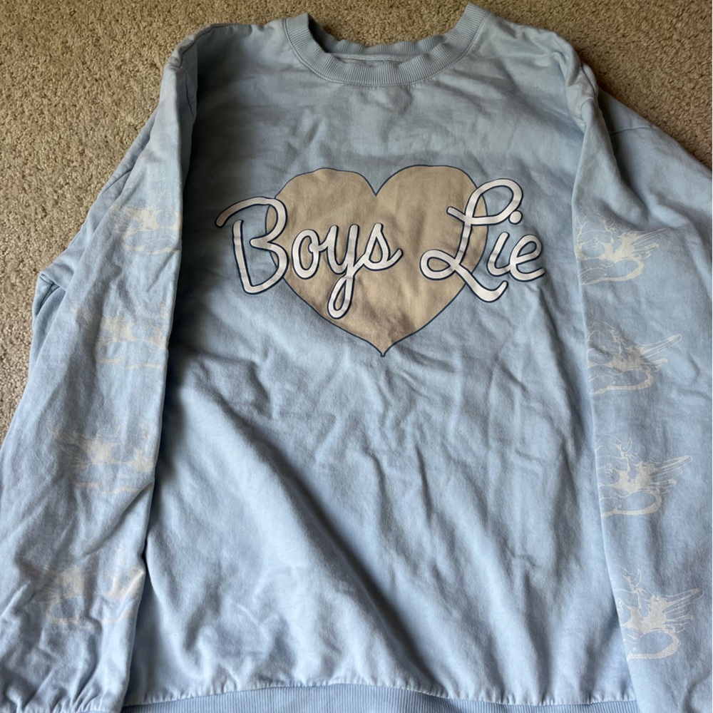 Blue Boys Lie Crewneck Size OSO